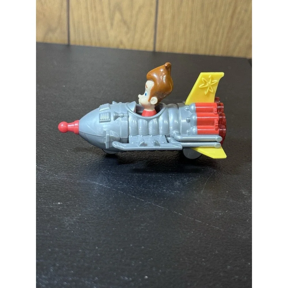 Nickelodeon 2003 Jimmy Neutron Boy Genius Space Ship Car Vehicle Toy Figure